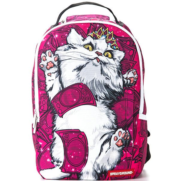 2019 Kitten Money Cat Backpack Sprayground Packsack Cool Design Daypack Street SPG Pack Bag 900D ...