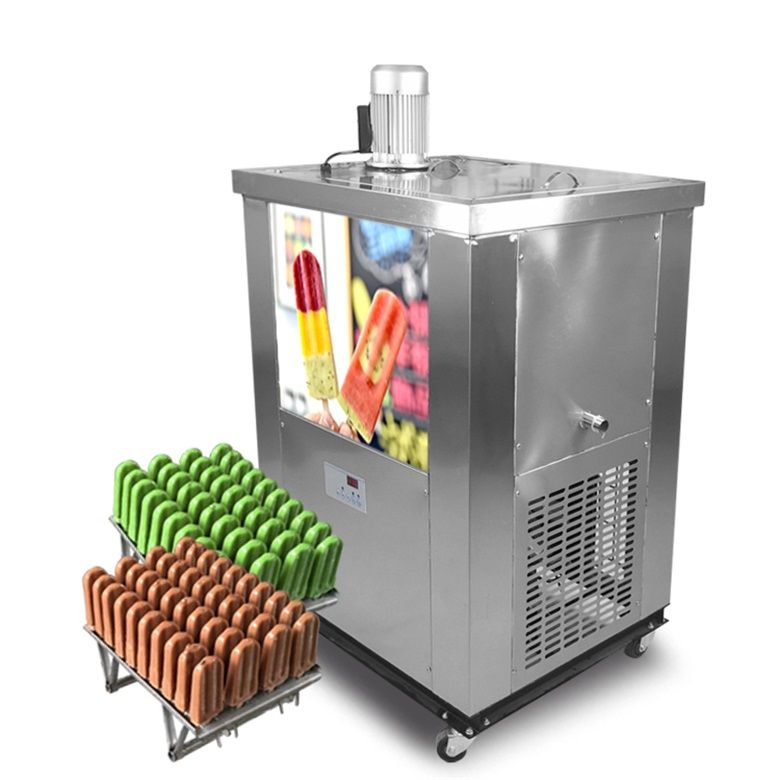 2020 KOLICE 2 Molds Ice Popsicle Making Machine Ice Lollipop Machine