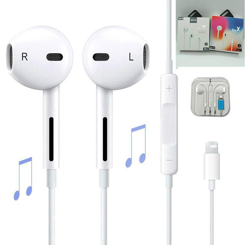 In Ear Headphones Wired Bluetooth Earphone For Apple IPhone X XR XS Max