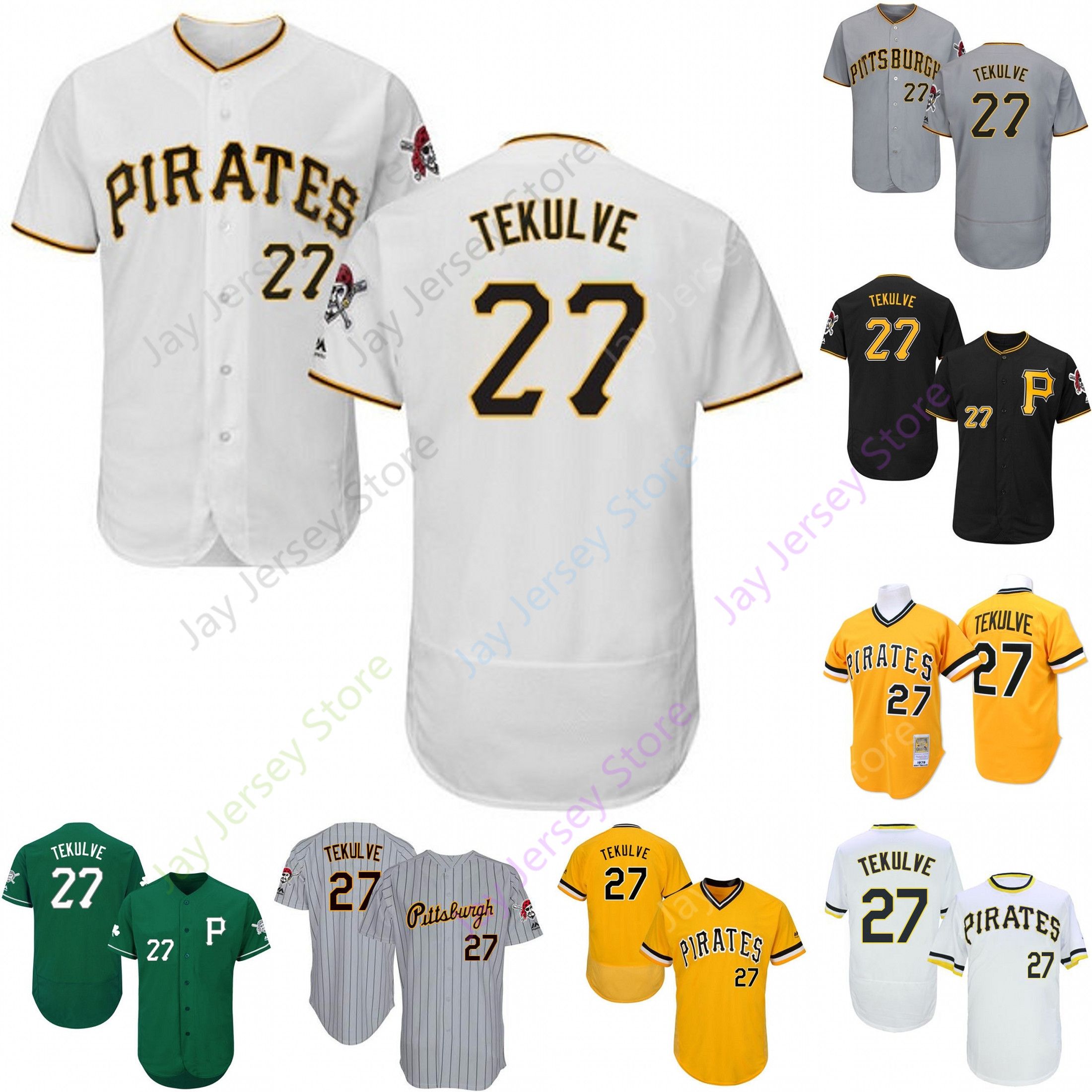 pittsburgh pirates home and away jerseys