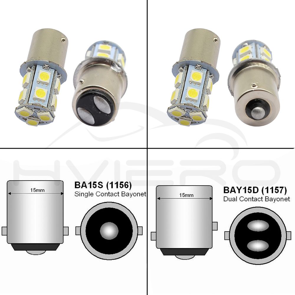 10X 1156 BA15S 1157 BAY15D P21W BA15D 13Led 5050 Car Led Turn Parking ...