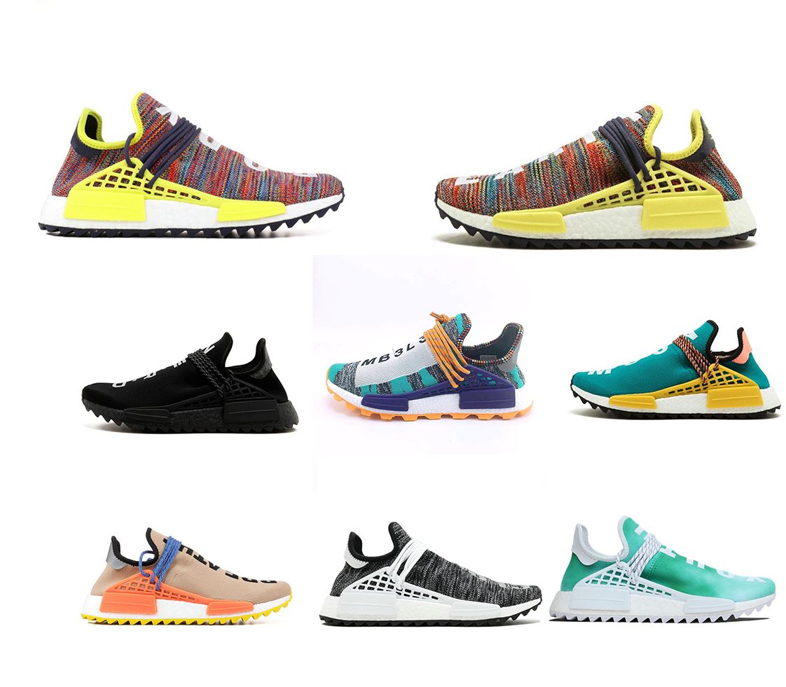 2020 Pharrell Williams HU Running Shoes Men Women Runner Peace Passion Younth Human Race Trail 