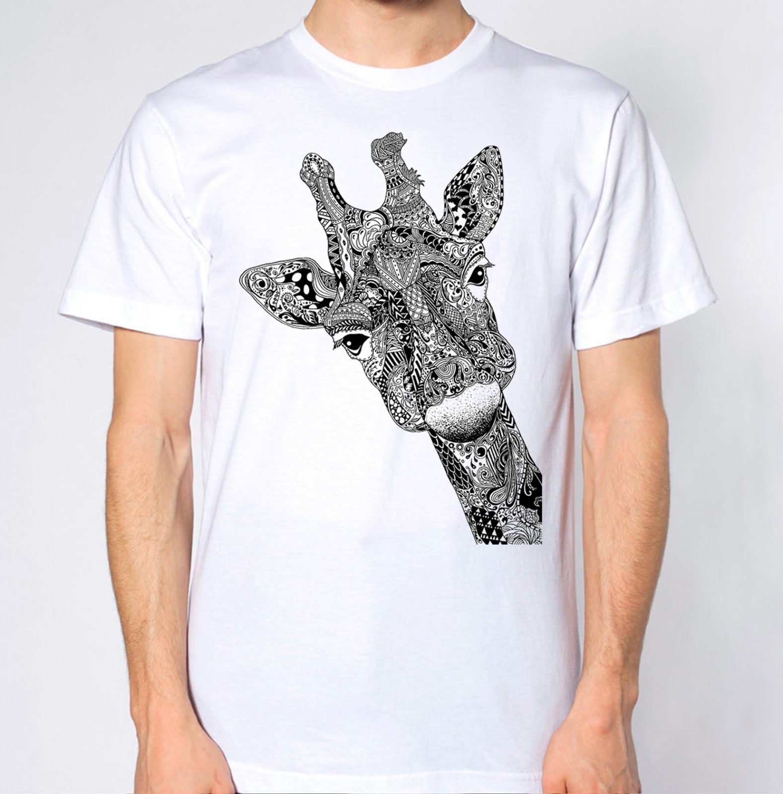 Giraffe T-Shirt Animal Lover Graphic Design Top