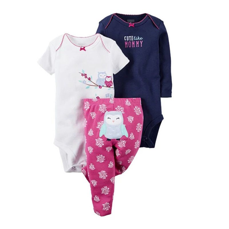 Pants Trousers Casual Outfits Clothes Set Infant Newborn Baby Boys Romper Tops
