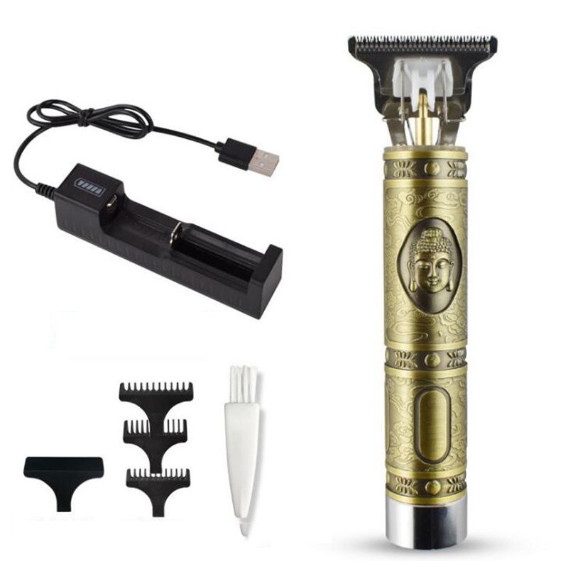 Buddha Head Retro Hair Clipper Rechargeable Electric Hair Clippers