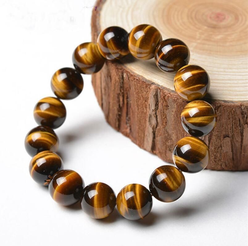 2020 Natural Jade Tiger Eye Bracelet Brazil Genuine Yellow Tiger Eye