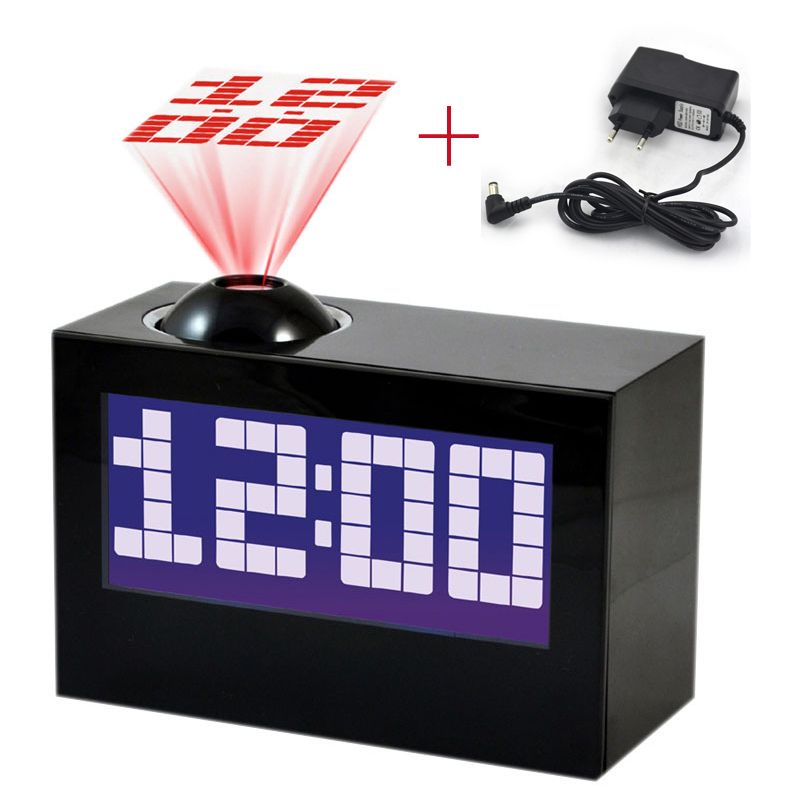 Clocks Alarm Laser Projecting Clock Large Display Time Date Temperature Projector With Digital Colorful Backlight Table