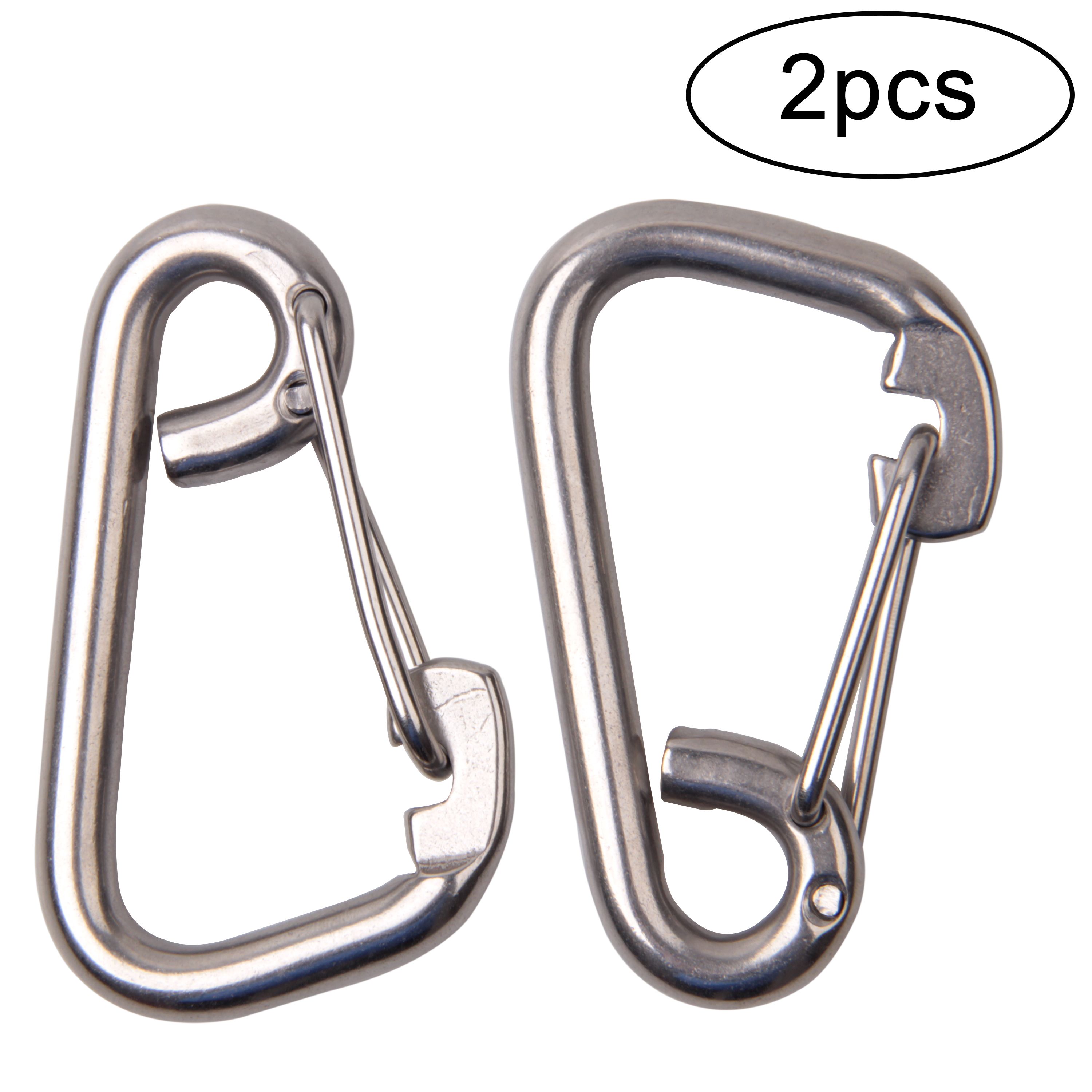 2021 Carabiner Clip Rope Buckle Lock 5/16inch 8mm Stainless Steel