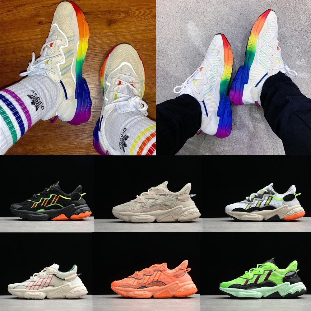 ozweego 3 black white