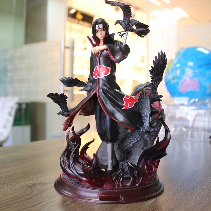 cw studio naruto akatsuki uchiha sasuke ex 9 tails gk collector resin statue