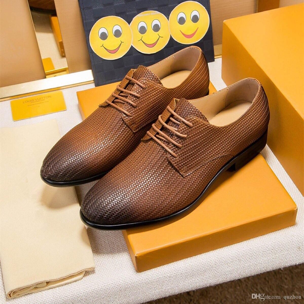 High Quality 19ss Luxury Mens Designer Dress Shoes 19ssLou1sVu1tton
