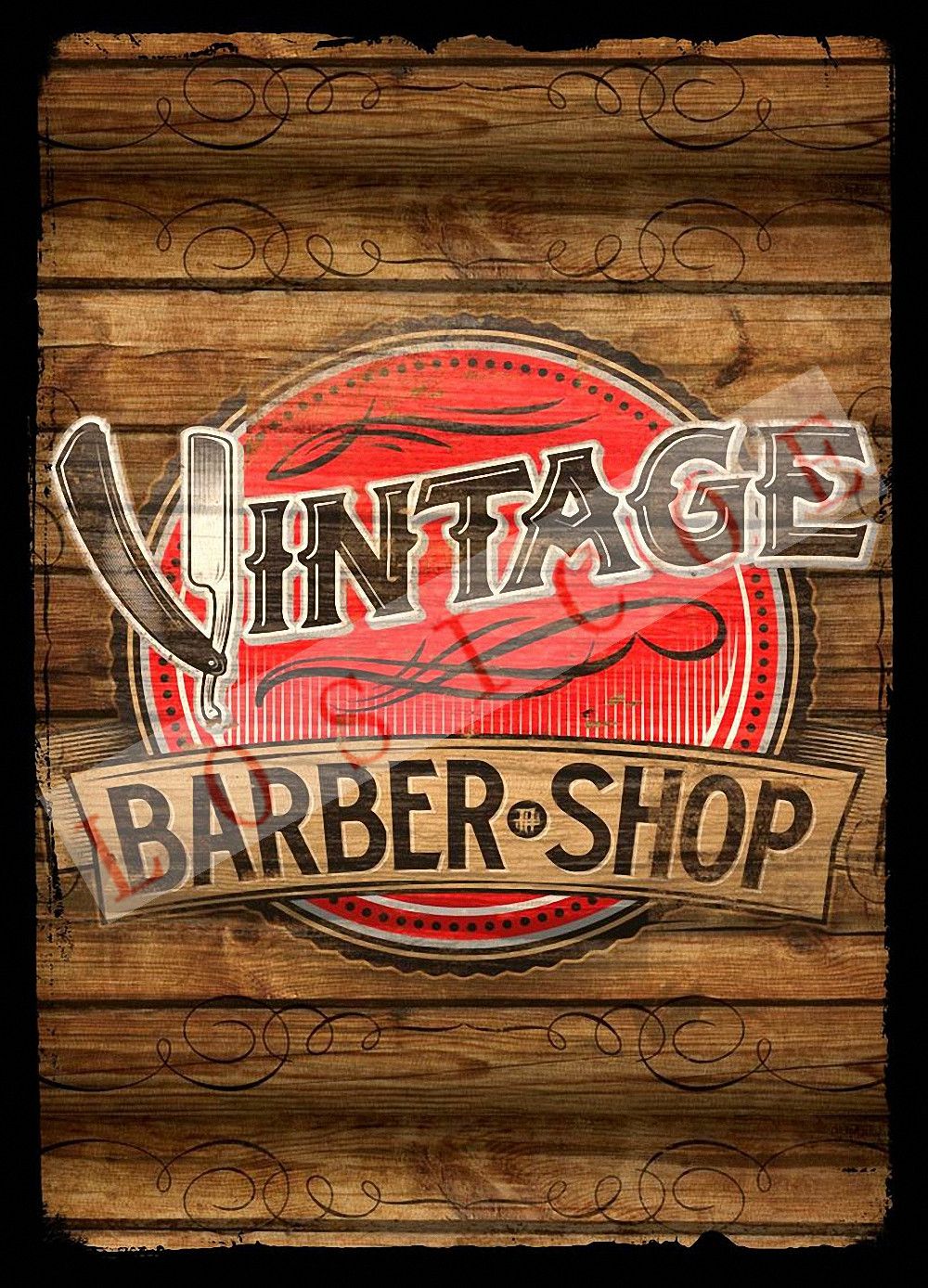 barber shop tattoos posters