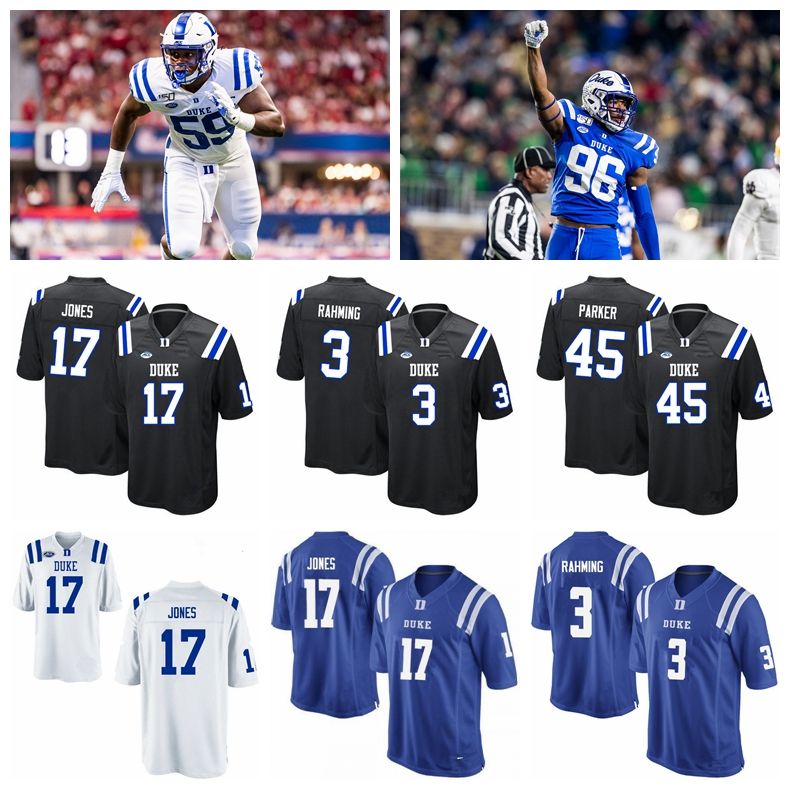 2021 Duke Blue Devils Jerseys Eli Pancol Jersey Dennis Smith Aaron Young Mark Birmingham Zamari