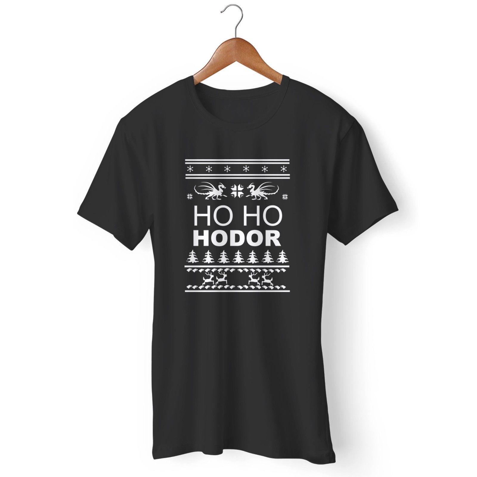 Rigolo Homme Femme Ho Moche Of 100Coton T Game Noël Shirt Thrones Hodor v8wNmOn0