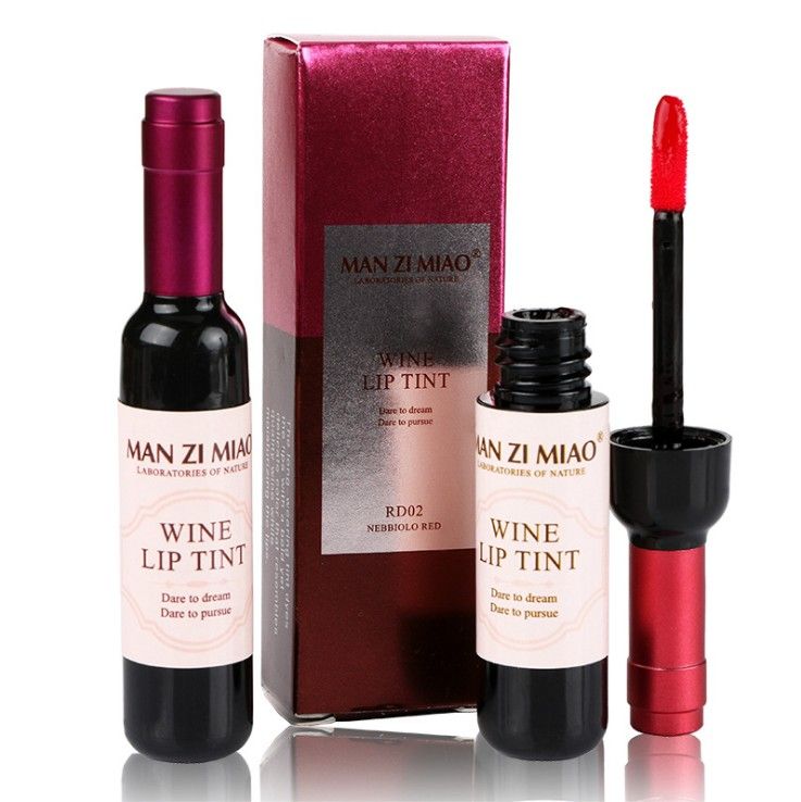 Download New Arrival Red Wine Bottle Matte Lip Tint Lip Gloss Waterproof Long Lasting Lipgloss Moisturize ...