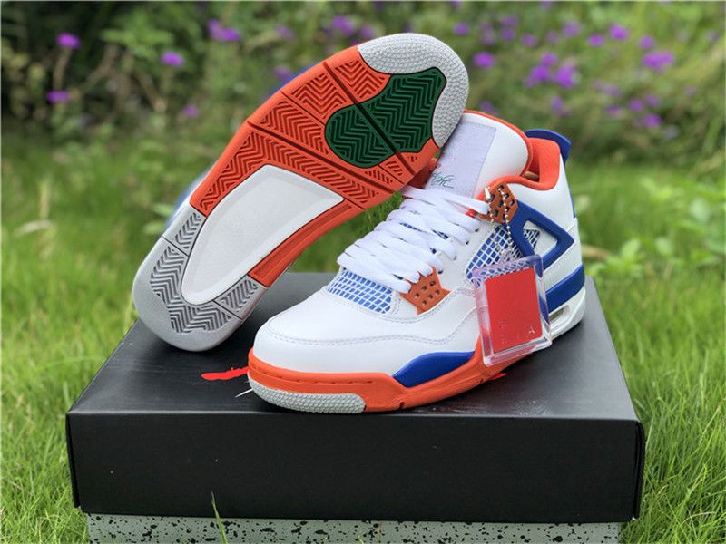 red white and blue basketball shoes