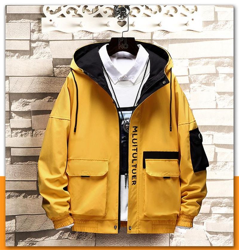 Mens Designer Jacket Fashion Printed Plus Size Coat Casual Mens Slim