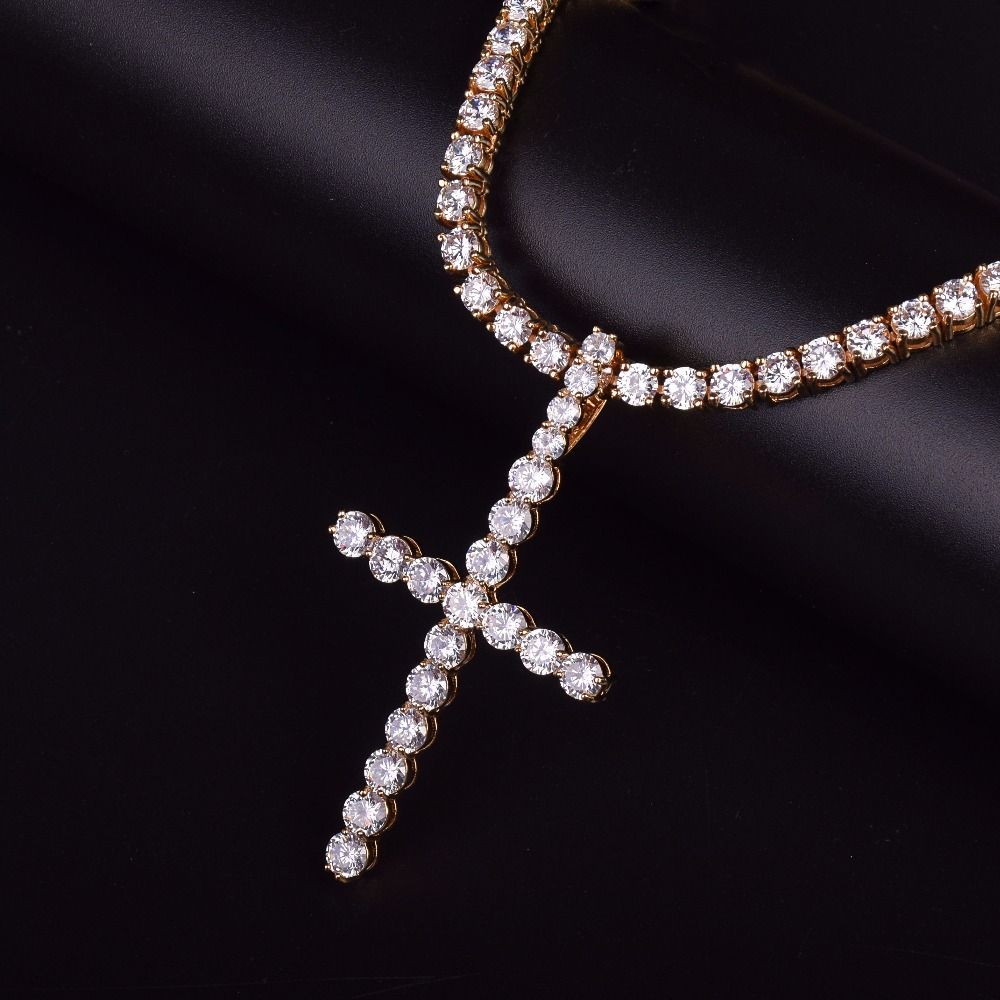 Esquire Men's Jewelry Cubic Zirconia Crucifix Cross Pendant In Sterling Silver 14k Gold Plate Created For Macys Esquire Men's Jewelry Cubic Zirconia Crucifix Cross Pendant In Sterling Silver 14k Gold Plate Created For Macys