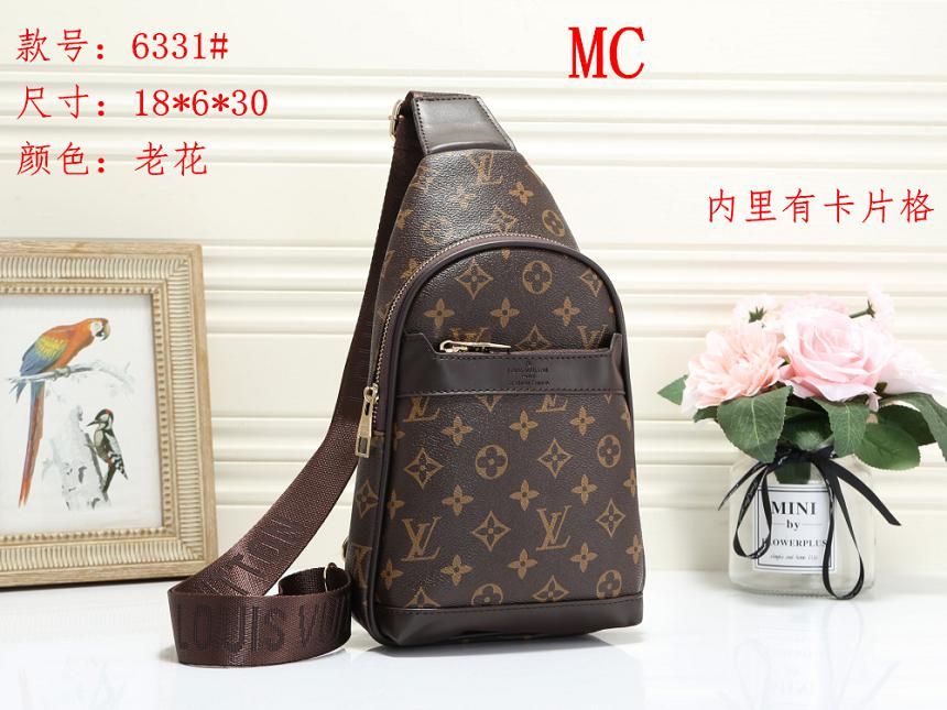 2020 XX266 LOUIS VUITTON 100% Genuine Leather 3A+ Double Zipper Cosmetic Bag Handbag Women ...