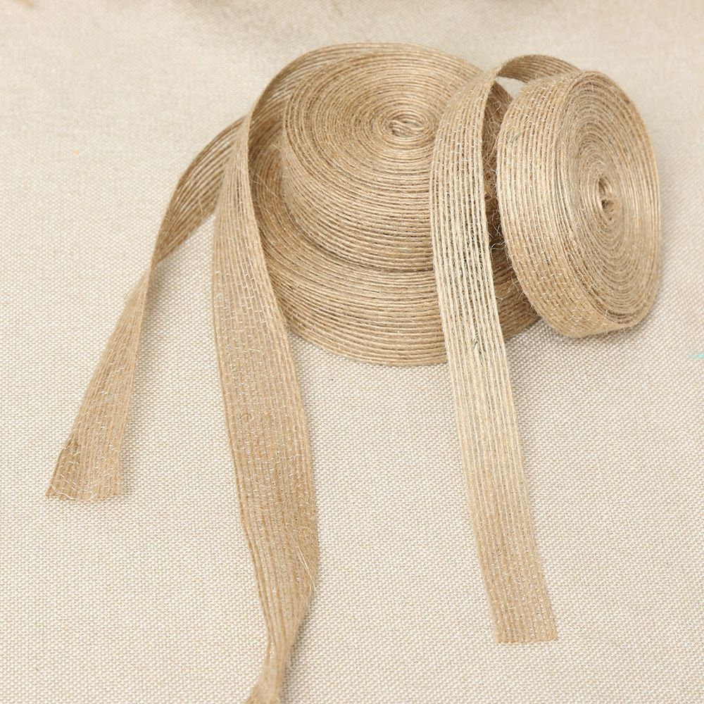 thin burlap ribbon