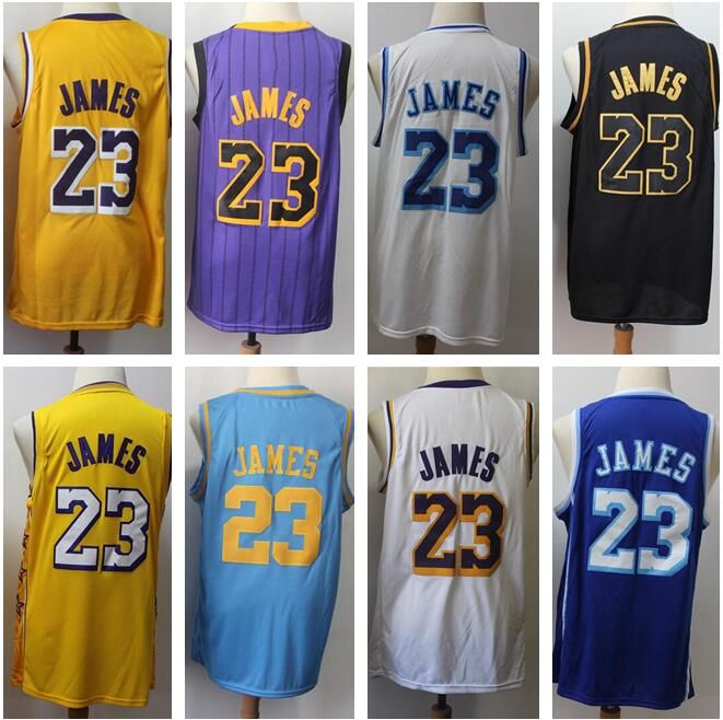 23 Hot Sale Classics Basketball Jerseys Yellow Purple White Mens Best