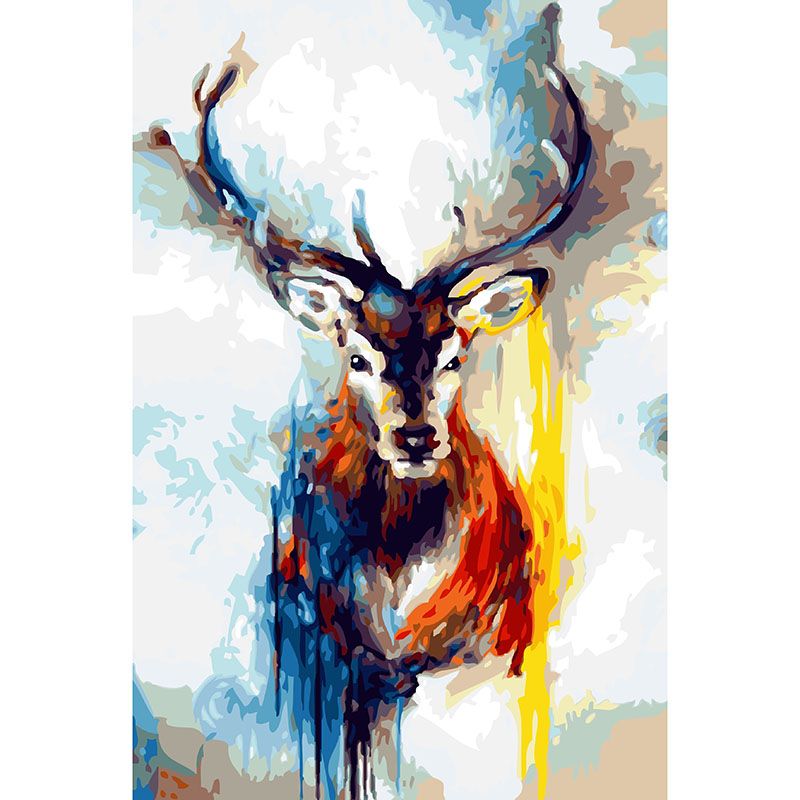 ABEUTY Malen Nach Zahlen Set „Löwe“ – 40x50 Cm Leinwand, Acrylfarben, 3 Pinsel, Für Erwachsene