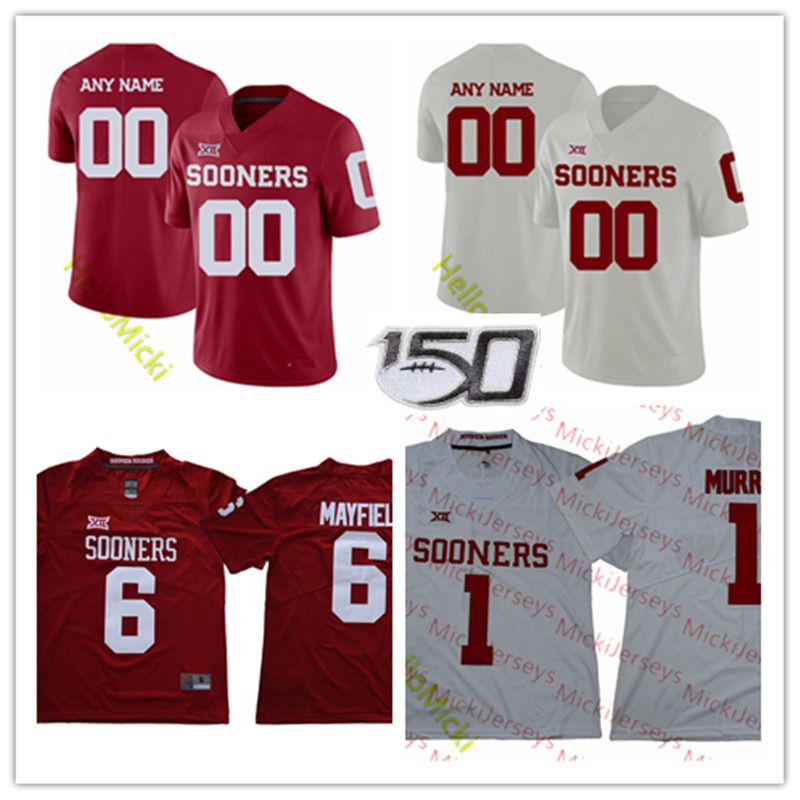 2019 Mens Custom Oklahoma Sooners Football Jersey Robert Barnes Nik