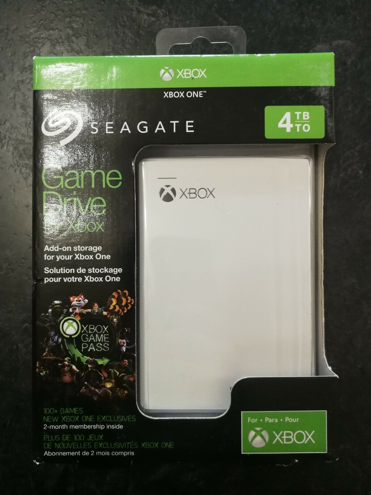 2021 4TB Seagate 3.0 USB External Game Hard Drive Xbox Special Edition