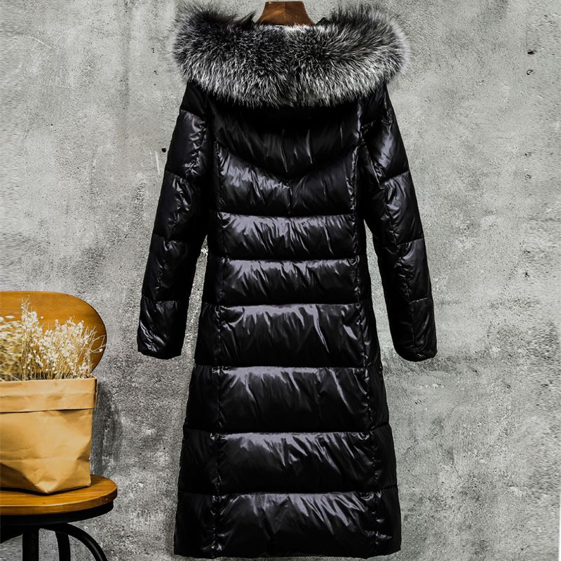 Download 2020 Women Down Coat Shiny Girl'S Winter Pleated Jacket ...