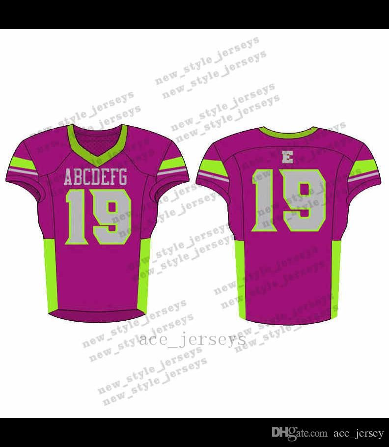 2020 29Men 2019 Youth Football Jerseys Army Green Wine Red Embroidery Logos Stitched Custom Any