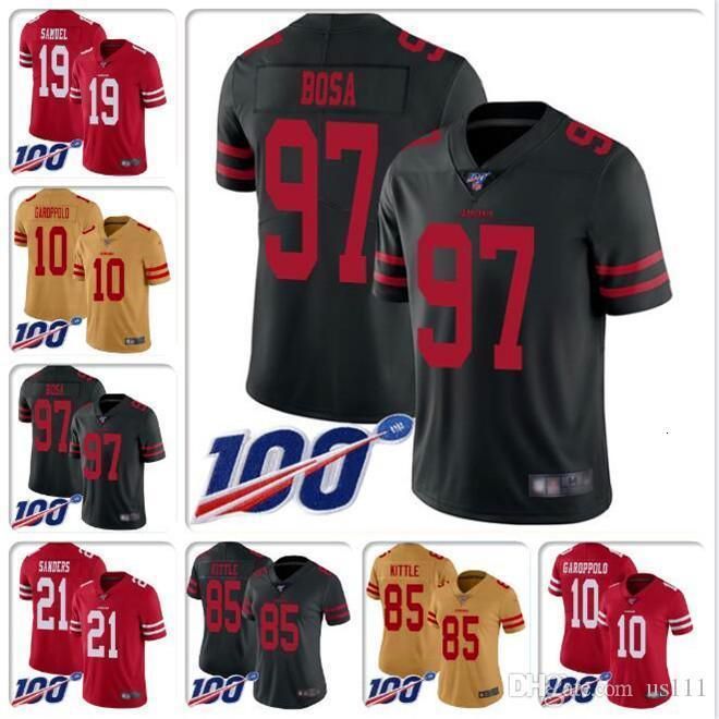 2020 Mens Nick Bosa Jersey Joe Montana Steve Young Jerry Rice Deebo