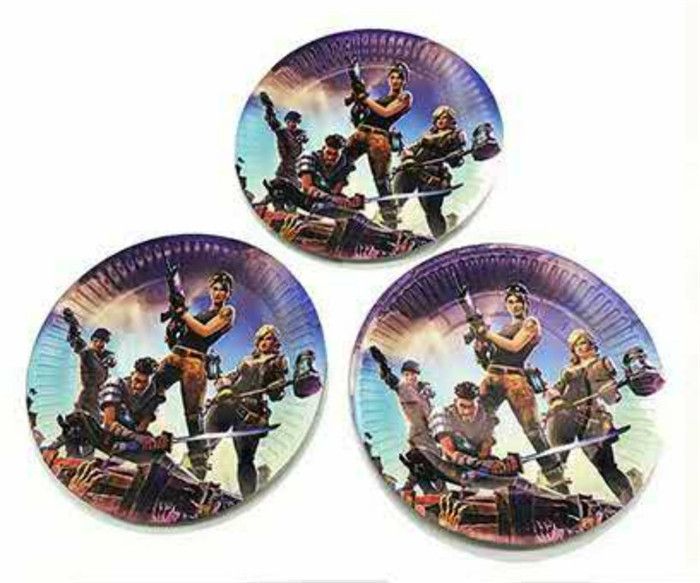 party supplies fortnite theme party decoration disposable tableware paper plate dishes white cardboard with food film canada 2019 from starthome - fortnite party favors canada