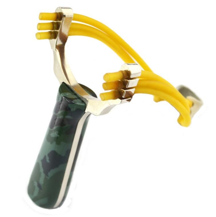 2021 Powerful Hunting Slingshot Sling Shot Aluminium Alloy Rubber Bands Slingshot Powerful Wrist