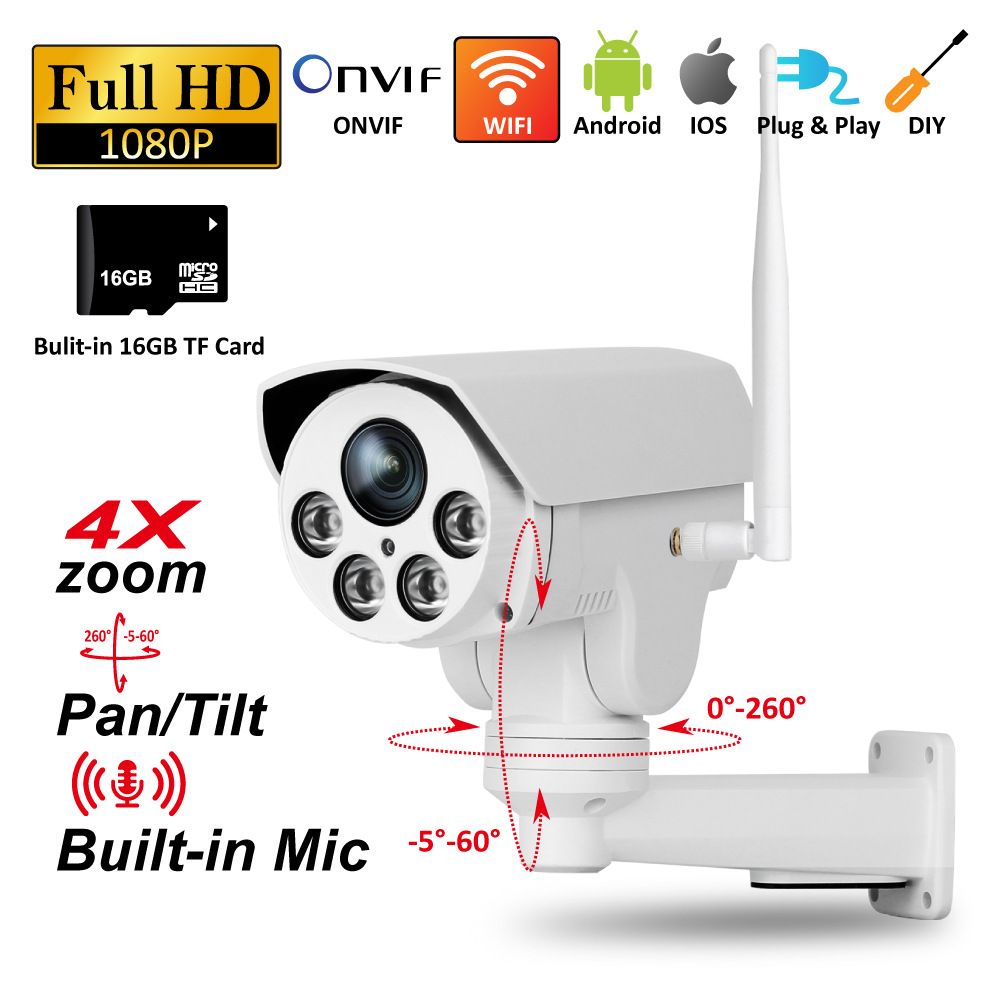 Home Security System Monitoring Can Be Fixed Focus Zoom With Audio HD