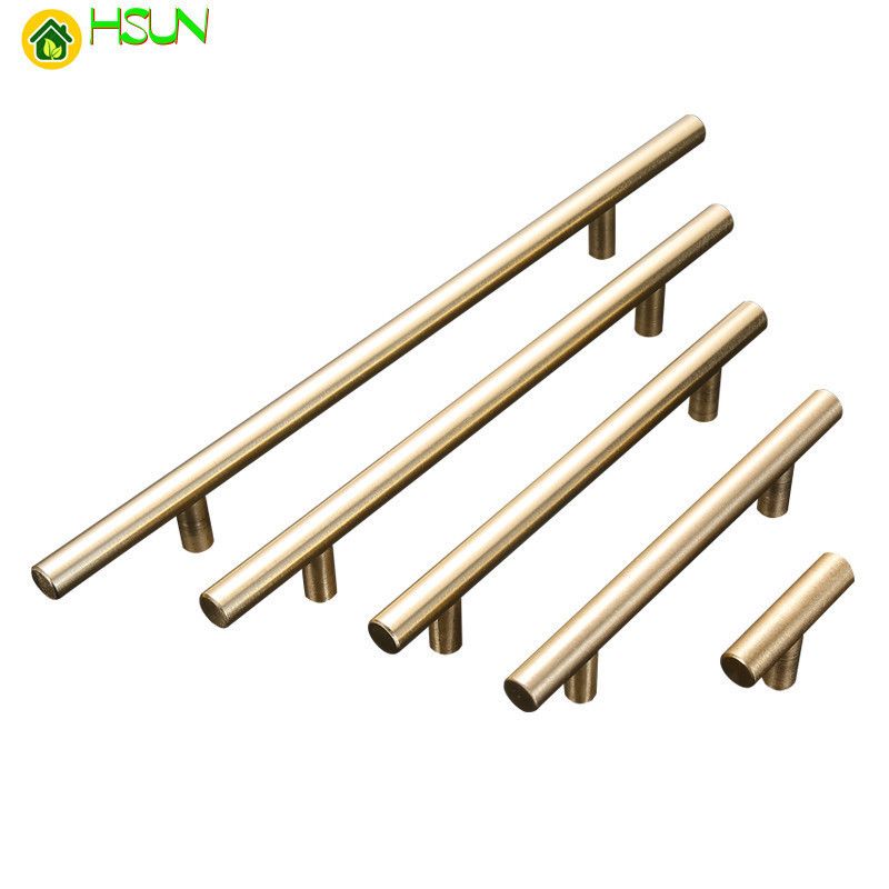 2020 Aluminum T Shape Pulls Gold Handle For Drawer Cupboard