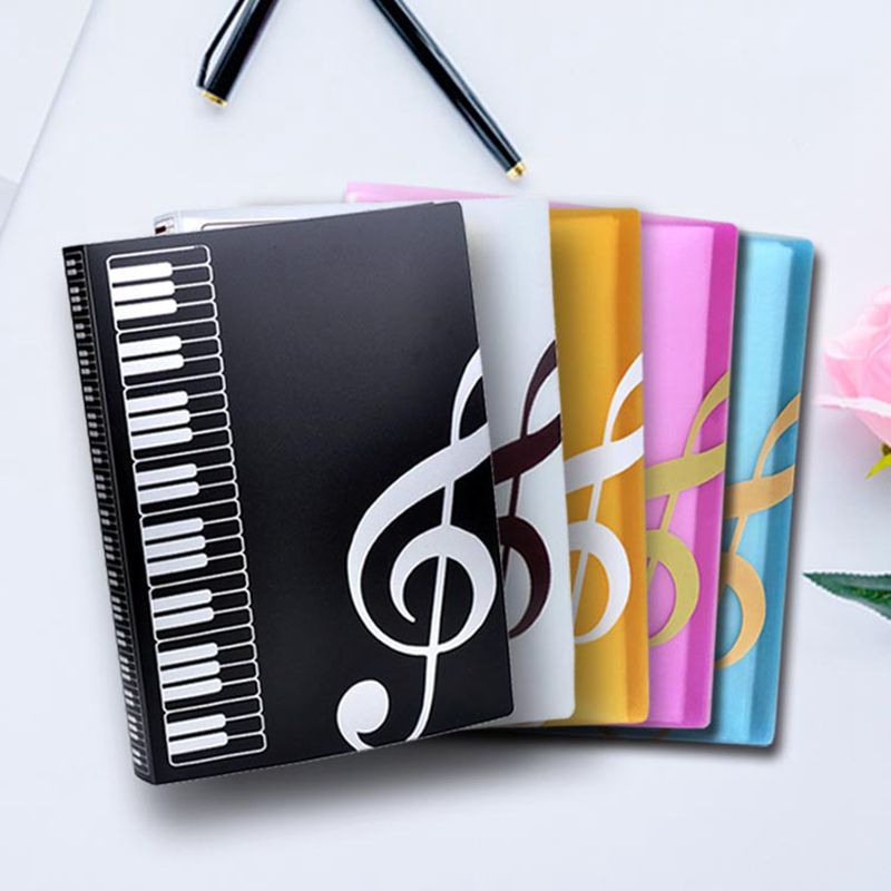 2021 Document File Organizer A4 Music Teaching File Folder 40 Sheets
