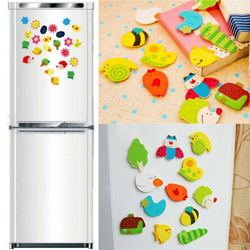 wooden toy fridge freezer