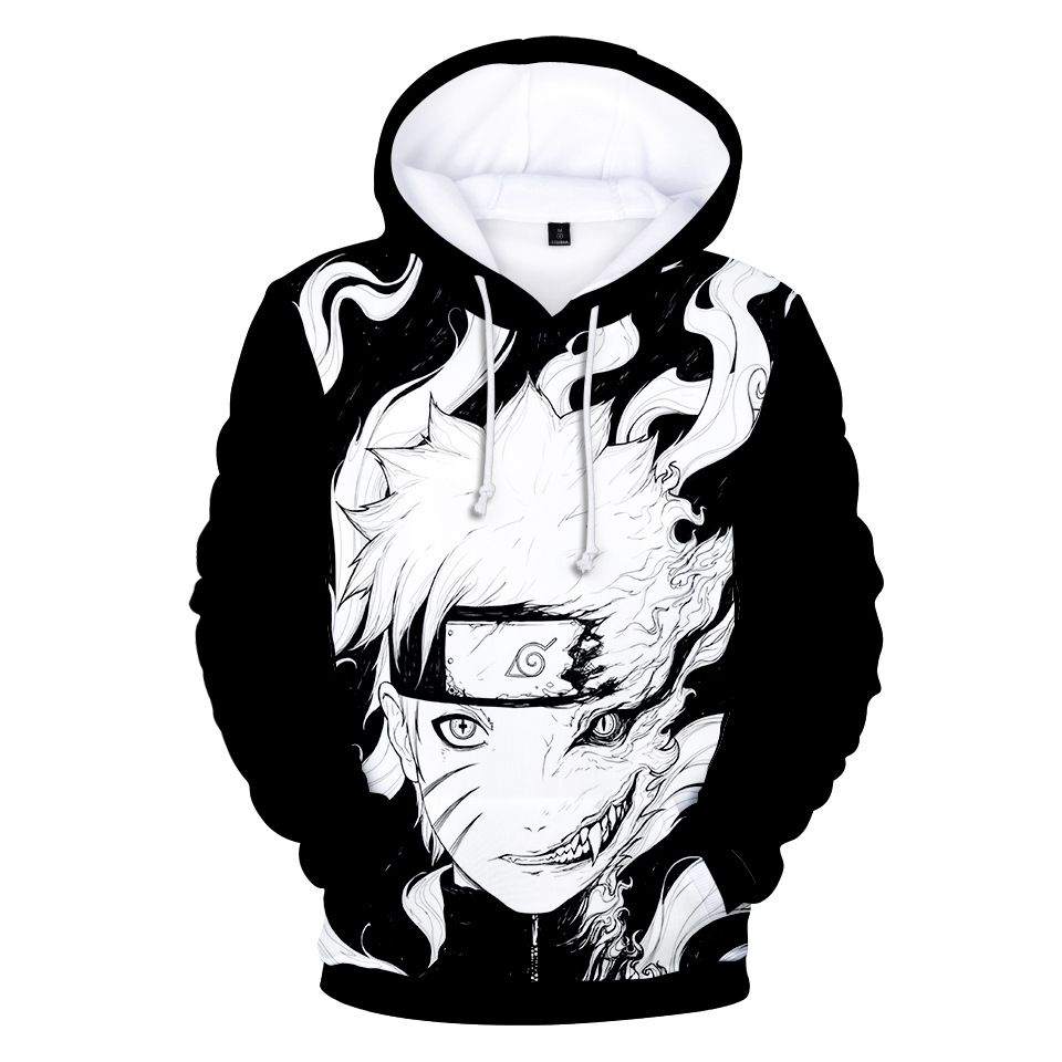 Manga Naruto Anime 3D Impreso Sudadera con capucha-Blanco Sacos mujer  rocic.com