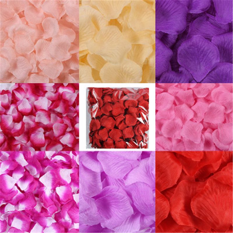 2020 1KG Artificial Fabric Rose Petals Wedding Marriage