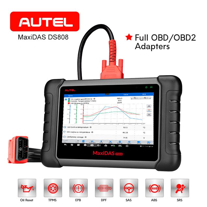 Amazon Com Autel Maxidas Ds808 Bi Directional Automotive Obd2