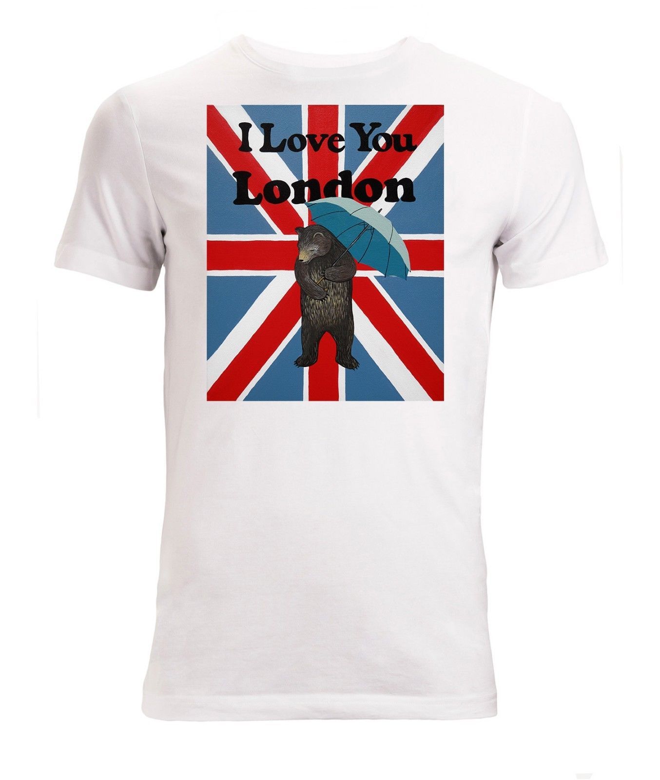 I London Fashion Men Shipping Sizes tshirt Women T-Shirt you Unisex S-XXL White  bear Men\u0027s fashioned love Free