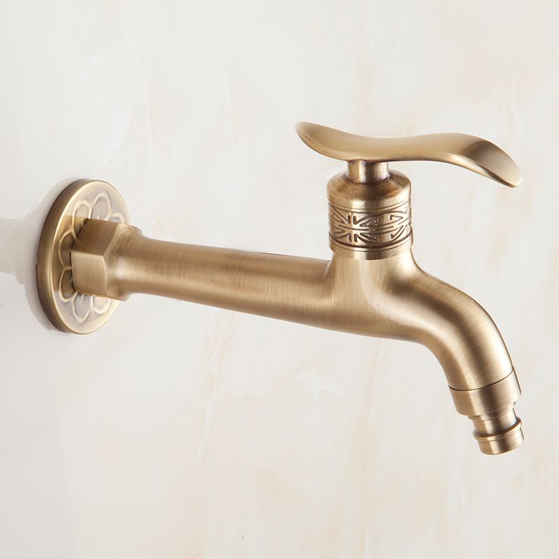 2021 Long Bibcock Laundry Faucet Antique Brass Bathroom Mop Sink ...