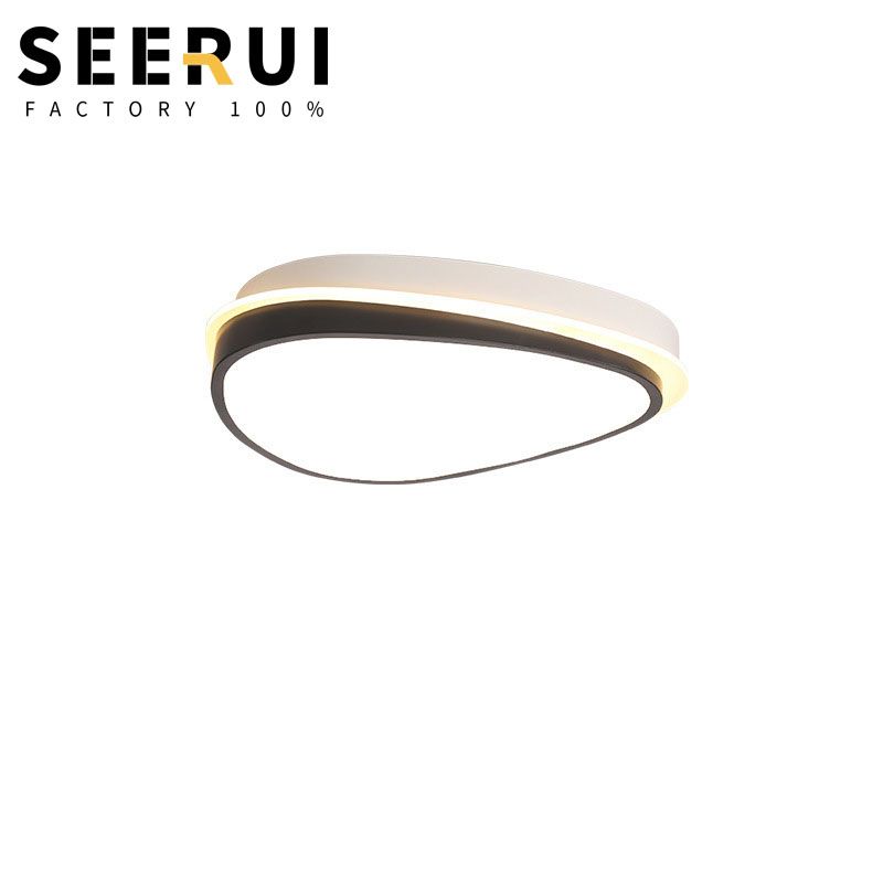 2019 Modern Led Ceiling Light Bedroom Simple Black And White