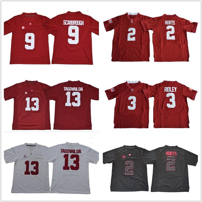 2018 Youth Alabama Crimson Tide Kids Jersey 2 Jalen Hurts 13 Tua