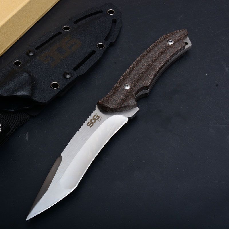 Hight Quality US SOG KU 200 Fixed Blade Knife Outdoor Tactical Hunting