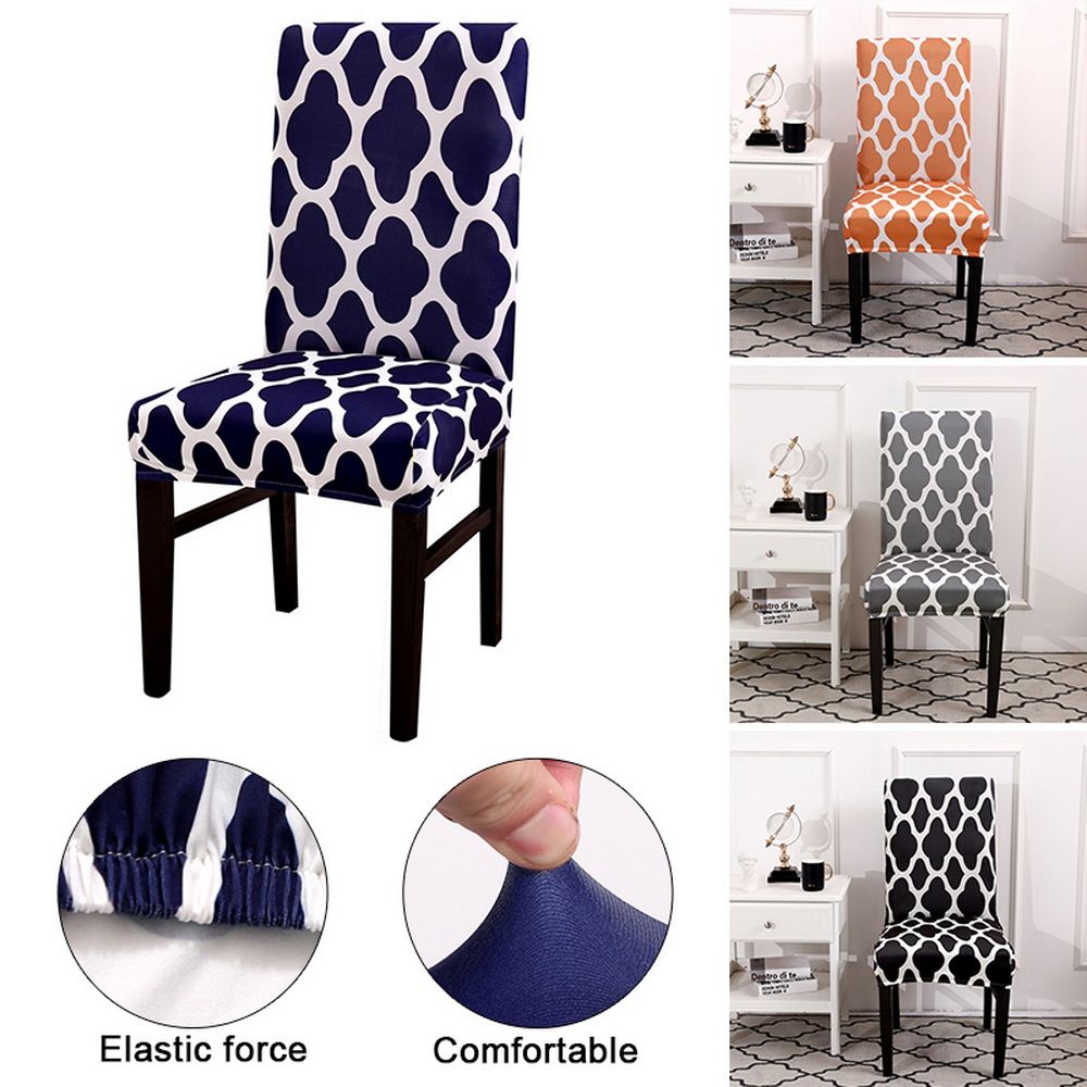 1pc Print Flowers Universal Size Chair Cover Classic Chair Covers Seat Cover For Home Dining Room Weddings Hotel Party Banquet