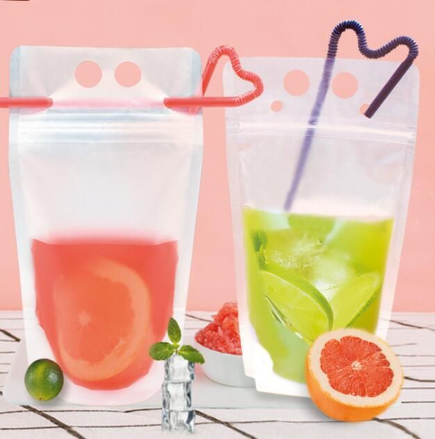 Wholesale Stylish And Cheap Material Clear Drink Pouches
