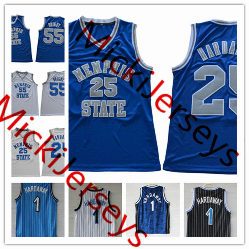 2021 Mens #55 Lorenzen Wright Memphis State Tigers Basketball Jerseys