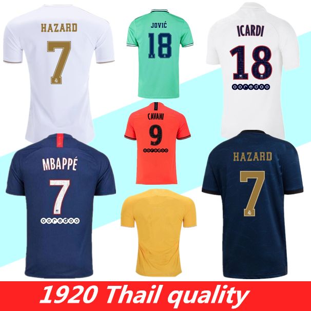 2019 19 20 Real Madrid Soccer Jersey Mbappe ASENSIO HAZARD ...