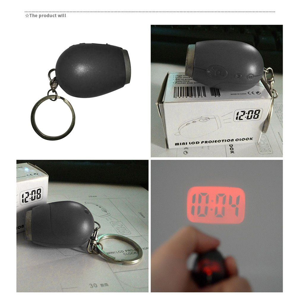 2019 Mini Digital Projection Clock Portable Led Clock Wall Ceiling